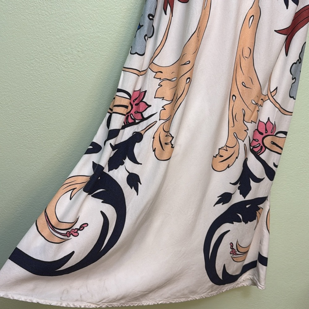 Carolina K slip dress Floral Print Maxi size L - Picture 9 of 15